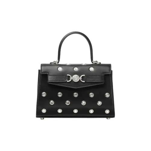 VERSACE Medusa '95 Овечья кожа Сумка через плечо Сумка Маленькая Женская Черная