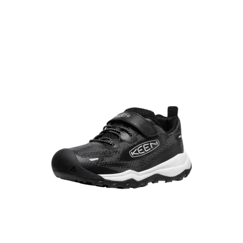 KEEN Wanduro амортизирующие подошвы противоскользящие низкий топ детская туристическая обувь черный для детей от 3 до 7 лет