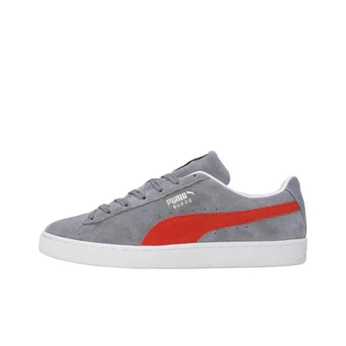 PUMA Suede Classic XXI Low Топ Скейтборд Кроссовки Мужские Серый Красный