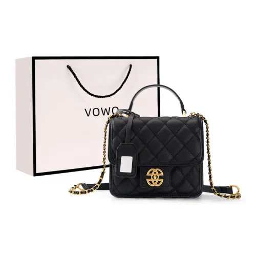 Vowo Сумка из коровьей кожи сумка через плечо сумка на плечо обычная женская черная