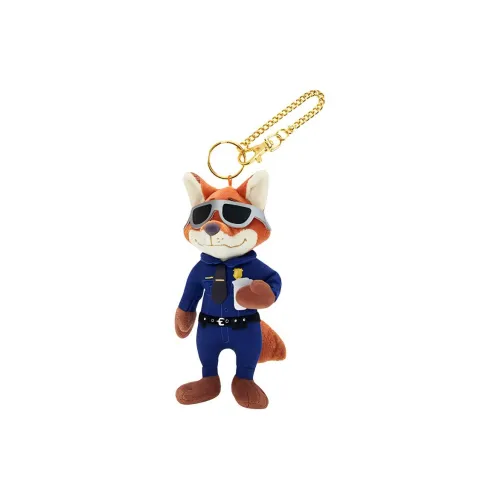 Disney Zootopia Series Ник Police UNIFORM Toy Брелок Куклы Плюшевый Брелок 16,5 см Высота Shanghai Disney