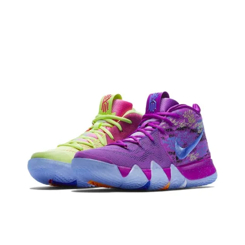 Nike Kyrie 4 MID Топ Баскетбольные кроссовки для игры Мужские Несовпадающие