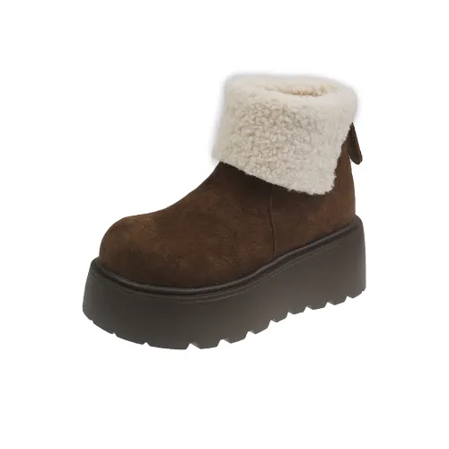 KUPE Теплоизоляционный Slip-Resistant Покрытие Короткие Снежные Ботинки Женские
