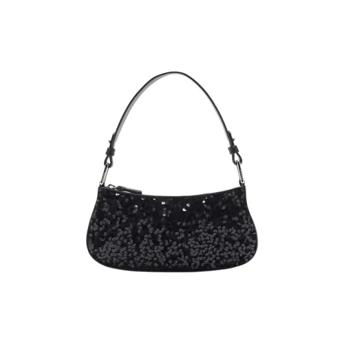 COCCINELLE Блестки Сумка на одно плечо Женская Черная