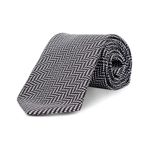 TOM FORD Шелковые галстуки Мужской Черный Белый