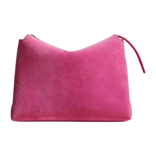 KHAITE Клатч из козьей кожи женский розовый