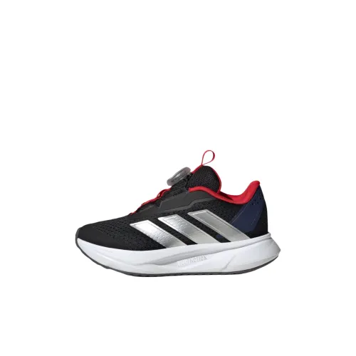 Adidas DURAMO SL 2,0 Амортизация Износостойкий Низкий Топ KIDS Lifestyle Shoes Черный Металлический Серебряный Светлый Скверный Детский