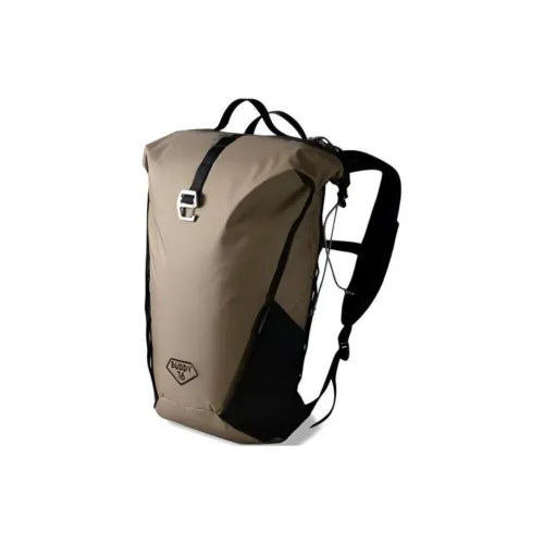 PAAGO WORKS Нейлон Рюкзак Унисекс Темно-бежевый