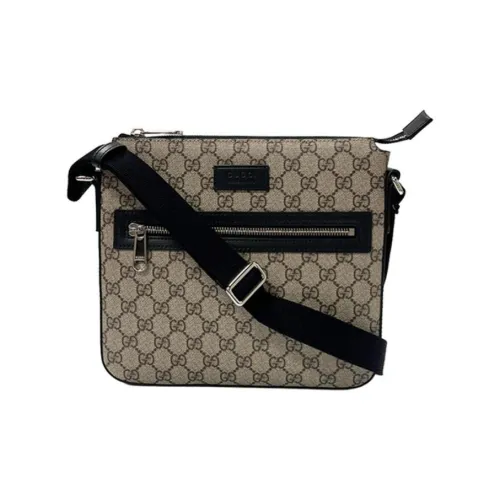 GUCCI GG Supreme Холщовая сумка сумка через плечо унисекс бежевый