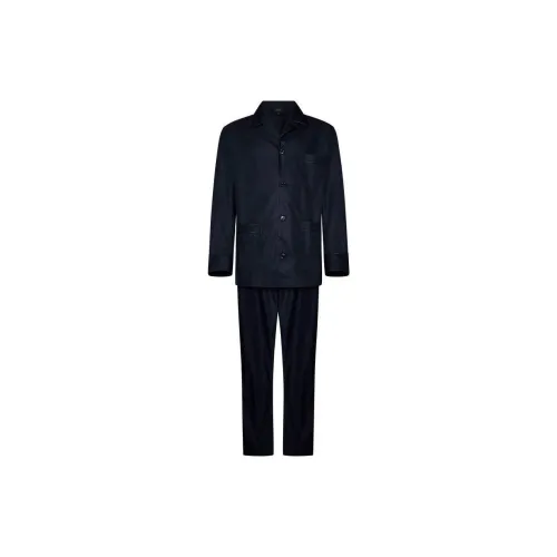 Brioni Pajama Set Мужской Темно-синий