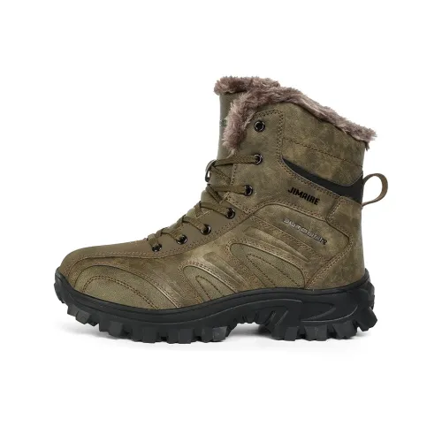 King Jinmai Термический Slip-resistant Короткий MID Ботинки для снега Мужские