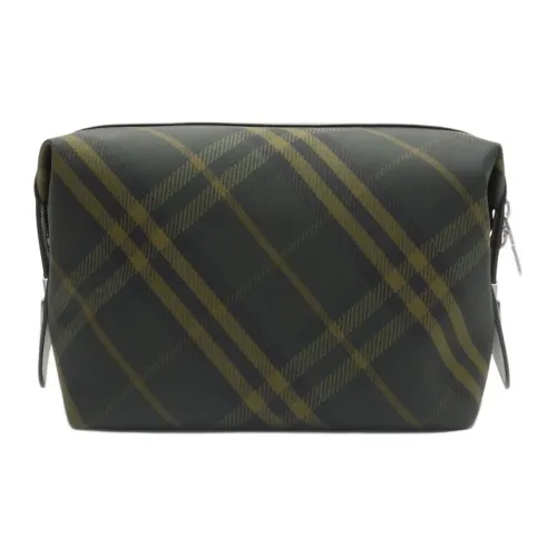 Burberry Полиэстер Клатч Мужской Темно-зеленый