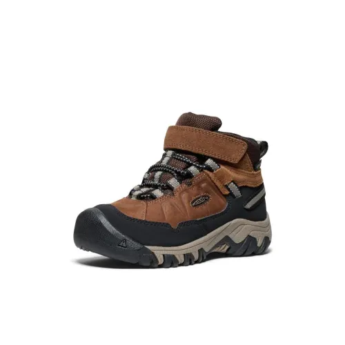 KEEN Targhee 4 Дышащие Поддерживающие Устойчивые к Износу Детские Ботинки Коричневые для Дети Возрастом 3-7 Лет