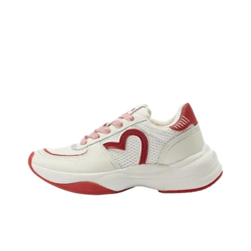LOVE MOSCHINO Низкий топ Повседневная обувь Женская Белый Красный