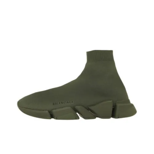 Balenciaga Speed 2,0 High Топ Повседневная обувь Мужская Зеленая