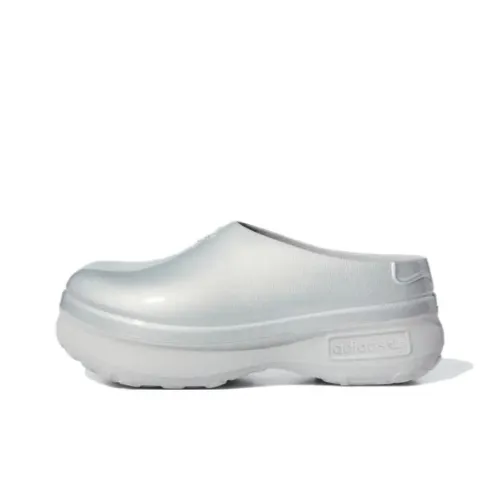 Adidas Originals AdiFOM Stan Smith Mule Обувь для поваров Серебряный Металл/Прозрачный Розовый/Основной Черный Женская
