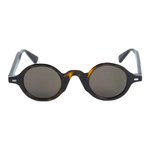 KENZO Ацетат Круглые Солнцезащитные очки Мужские Темно-коричневые