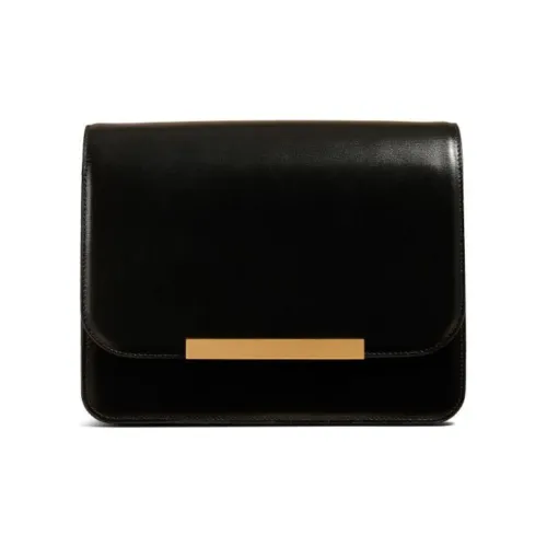 KHAITE Телячья кожа Сумка через плечо Женская Черная