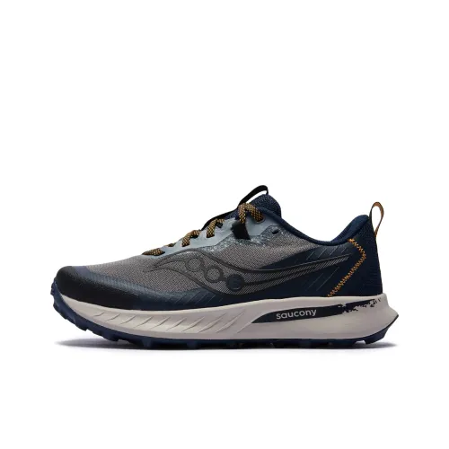 Saucony Беговые кроссовки Низкий верх Темно-серый Синий Мужской