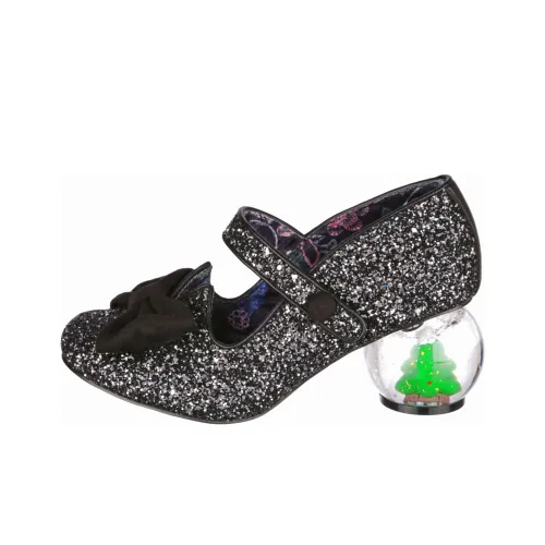 IRREGULAR CHOICE Festive Feeling Нестандартный каблук Туфли Мэри Джейн 6,3 см Женские Черный