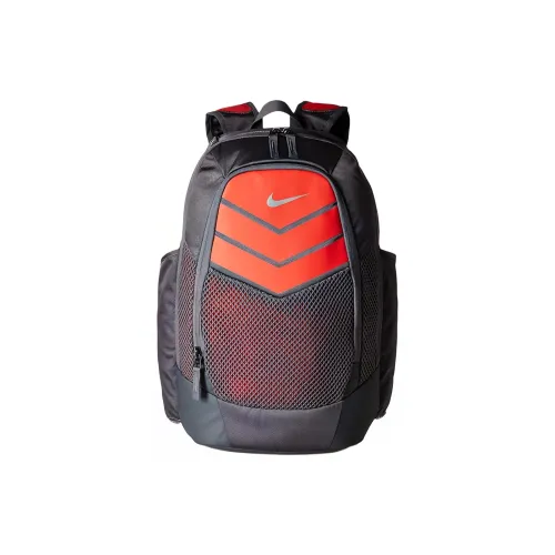 Nike Синтетический материал Рюкзак Обычный Унисекс Темно-серый Апельсин Металлическое серебро
