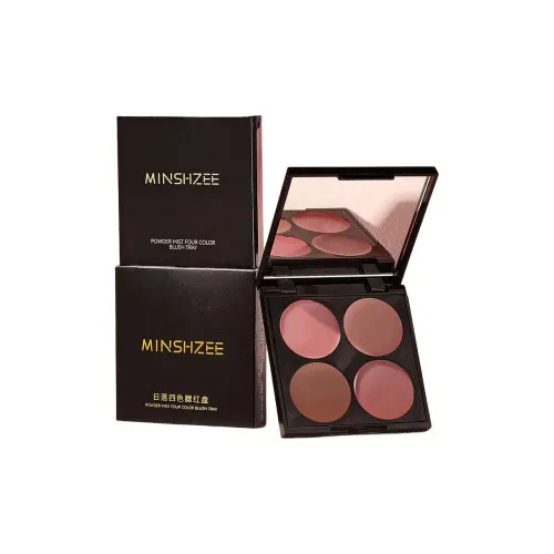 MINSHZEE Sunset 4 цвета Румяна Palette Correcting Тон кожи Осветляющий Тон кожи Естественный Матовый 8г