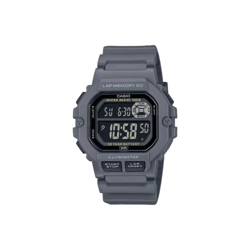 CASIO Standard Series Кварцевый механизм Смольный ремешок Часы Унисекс Черный циферблат