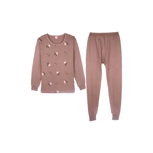 Cotton Gene Термический Комплект Женский Кофейный