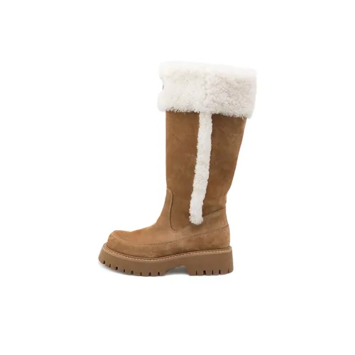 CORINNA DI MARSALA Термические высокие сноубутсы для женщин цвет хаки