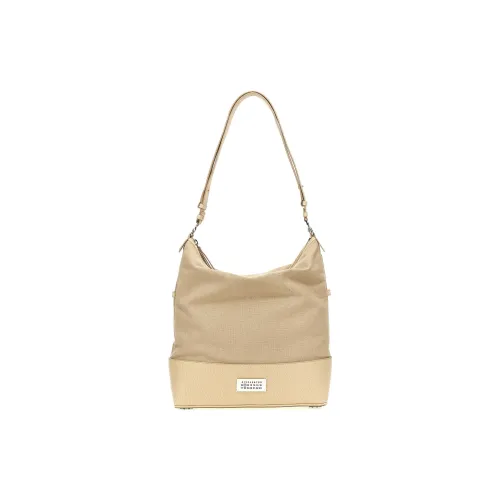 Maison Margiela 5AC Хлопок с Полиэстером HOBO Сумка на плечо Средняя Женская Бежевая