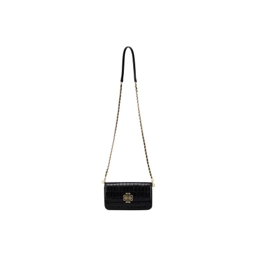 TORY BURCH Britten Крокодиловый узор Кожа Сумка через плечо Сумка с цепочкой Кошелек Маленький Женские Черный