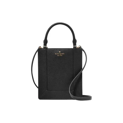 Kate Spade Коровья кожа Тоут Сумка Сумка для покупок Сумка на плечо Сумка мини Женская Черная