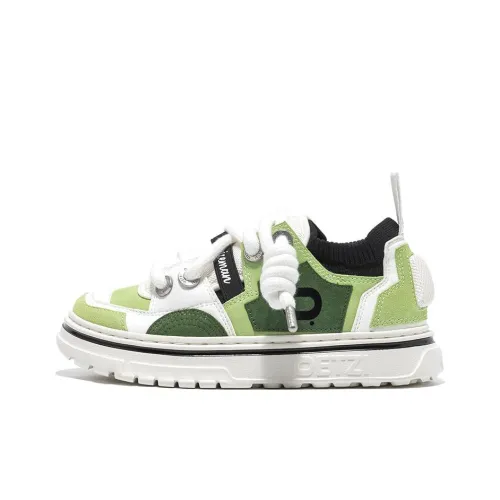 OETZI Ice Man Oz Устойчивый к истиранию Легкий Увеличивающий Высоту Низкие Кроссовки для Скейтбординга Унисекс Белый Зеленый