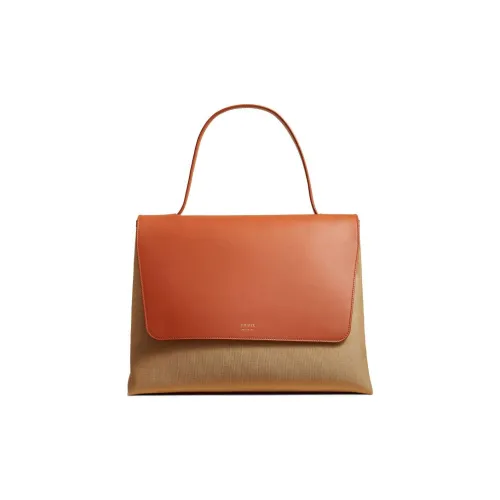 KHAITE Холст Телячья кожа Сумка Большая Женская Песочно-бежевая