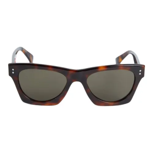 KENZO Ацетат Нерегулярная форма Солнцезащитные очки Унисекс Темно-коричневый