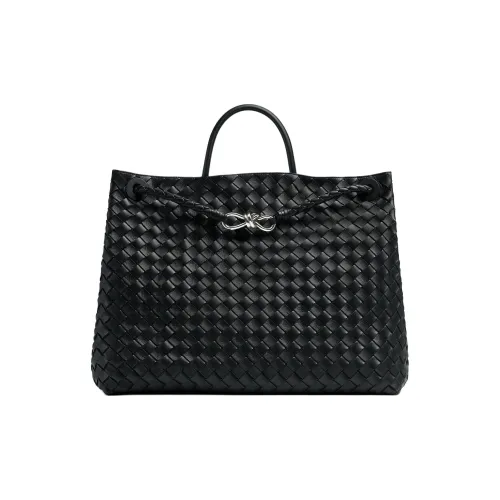 Bottega Veneta Andiamo Series Сумка из овечьей кожи одно плечо большая женская черная