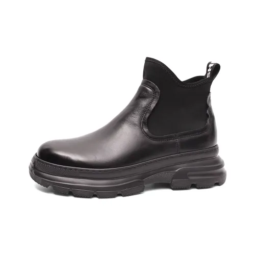 Daying Короткий Челси Мужской Черный