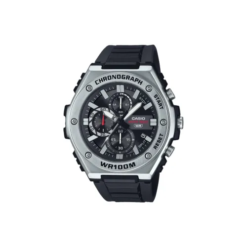 CASIO Standard Series Кварцевый механизм Смольный ремешок Часы Мужские Черный циферблат