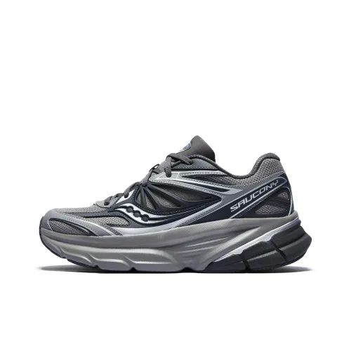 Saucony Slip-resistant Abrasion-resistant Low-top Беговые кроссовки Унисекс Темно-серый Серебристо-серый