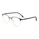 Матовый черный | Розово-золотой-C12 & Защита от синего света 0 диоптрий Плоская подошва Линзы