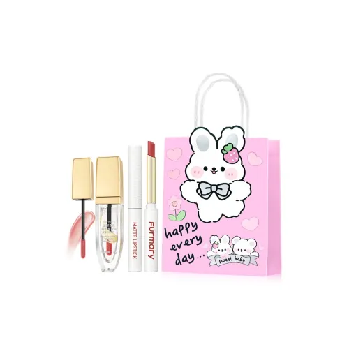 FURMARY Помада+LIP Масло Наборы Макияжа Питательный Естественный