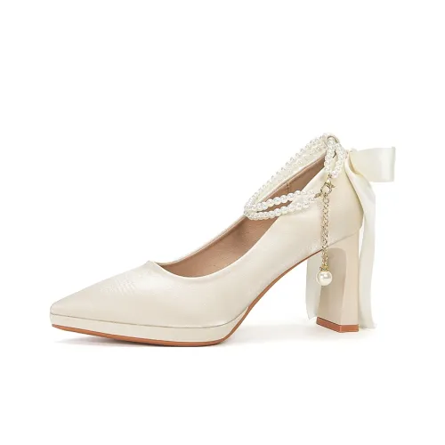 Zubumei Грубый каблук высокий каблук 8 см женский