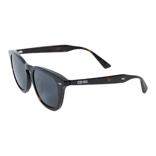 KENZO Ацетат Нерегулярная форма Солнцезащитные очки Мужские Темно-коричневые