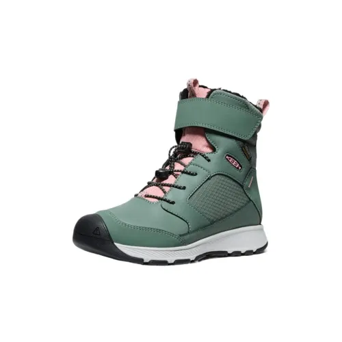 Keen Детские утепленные сапоги High Top Темно-зеленые Kids