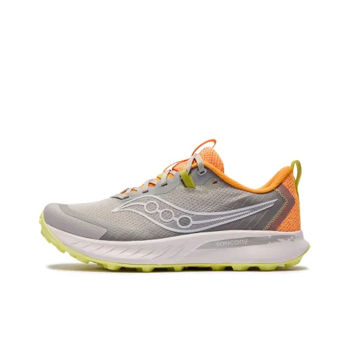 Saucony Беговые кроссовки Низкий топ Серый Желтый Унисекс