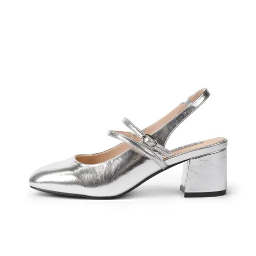 TOOMANYSHOES Сердце Fluttering Грубый каблук Высокие каблуки Женские