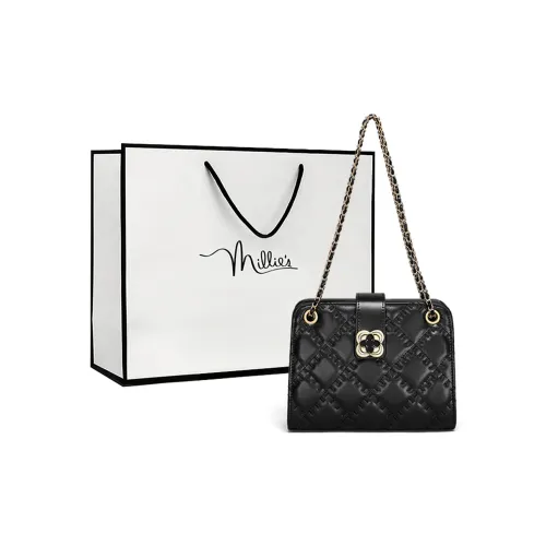 MILLIE'S Сумка через плечо из коровьей кожи с синтетической кожей обычная женская черная