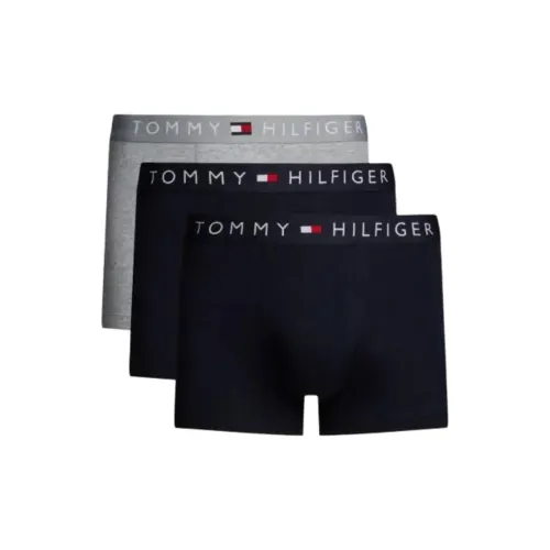 Tommy Hilfiger 3 Pack Черный + Серый Мужские боксер-шорты