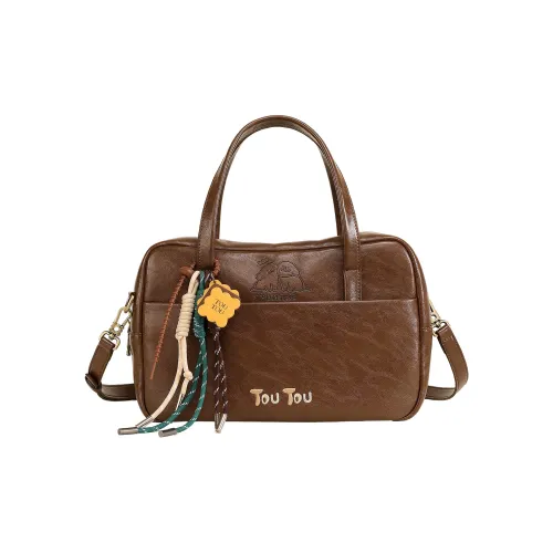 TOUTOU Линия Щенок Co Branded Модель Синтетическая кожа Сумка Обычный Женские Шоколадно-коричневый