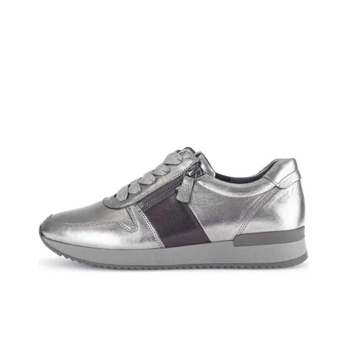Gabor Модный Устойчивый к истиранию Низкий Топ Повседневная Обувь Женская Серебряный